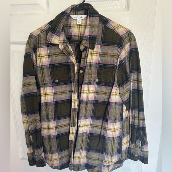 Old Navy Tops - 3/$8🍁 Old Navy Boyfriend Shirt Plaid Button Down
